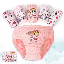 透氣純棉兒童內褲5入組 女寶寶